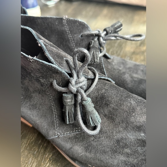 Hush Puppies Black Suede Tassel Ankle Boots Sz 8.5 Ladies, excellent condition - Picture 5 of 8